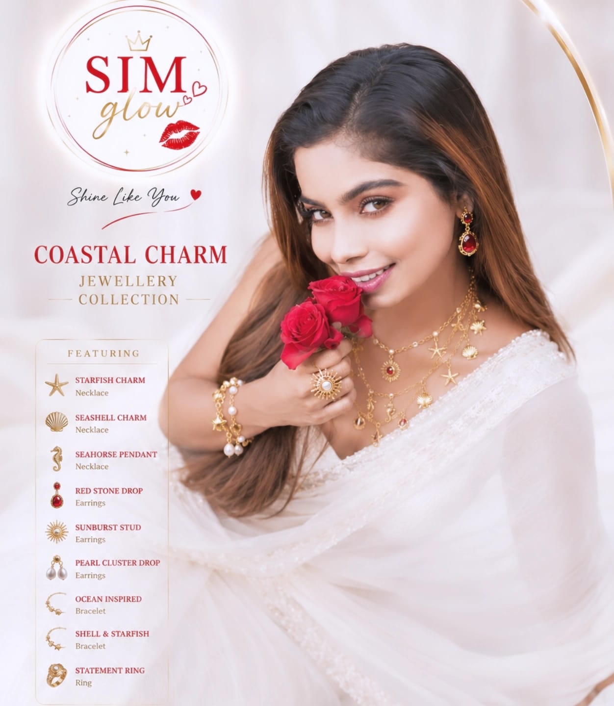 Charm 4-Piece Jewelry Set.